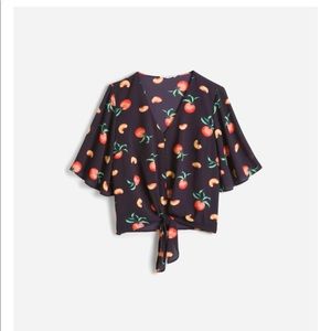 Lush - Krisantha Tie Front Blouse